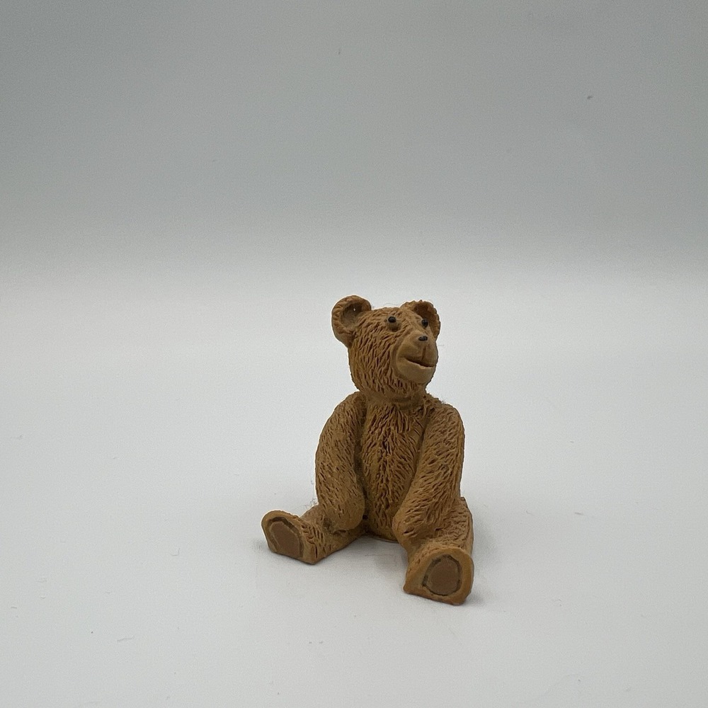 Vintage 1990 Wentworth Teds Teddy Bear Mini Figurine 1-1/4" Hand Painted England